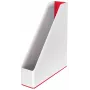 Leitz Archivador de revistas WOW Dual Colour, rojo, blanco, plástico, A4, 73 mm, 318 mm, 272 mm
