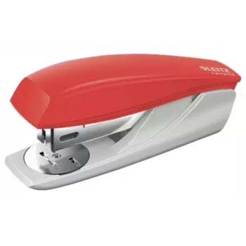 Leitz Mini grapadora NeXXt Recycle, 25 hojas, rojo, clinch estándar, 24/6, plástico, 80 g/m²