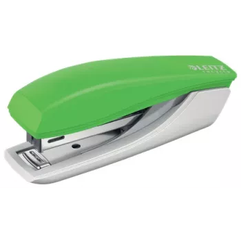 Leitz Mini grapadora NeXXt Recycle, 10 hojas, verde, clinch estándar, plástico, 80 g/m², 3,5 cm