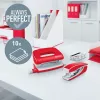 Leitz Set grapadora y perforadora Mini WOW, 10 hojas, rojo, P2, metal, 80 g/m², 3,5 cm