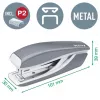 Leitz Set grapadora y perforadora Mini WOW, 10 hojas, rojo, P2, metal, 80 g/m², 3,5 cm