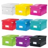 Leitz Caja de almacenamiento pequeña Click & Store WOW, caja de almacenamiento, rojo, rectangular, cartón, monocromático, interior