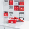 Leitz Caja de almacenamiento pequeña Click & Store WOW, caja de almacenamiento, rojo, rectangular, cartón, monocromático, interior