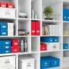 Leitz Caja de almacenamiento Click & Store WOW Cube Large, caja de almacenamiento, rojo, rectangular, cartón, monocromático, interior