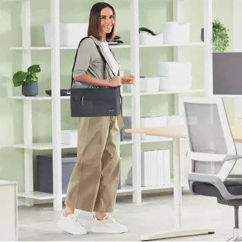 Leitz Bolsa de trabajo compacta Hot Desking Fabric, tela, monocromático, unisex, 355 mm, 200 mm, 210 mm