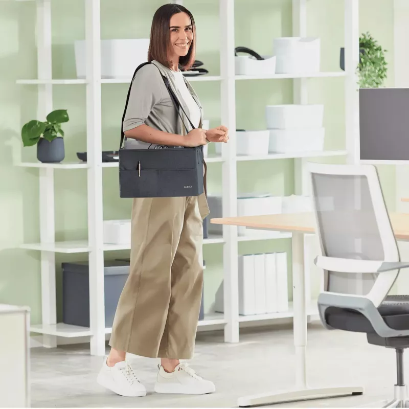Leitz Bolsa de trabajo compacta Hot Desking Fabric, tela, monocromático, unisex, 355 mm, 200 mm, 210 mm