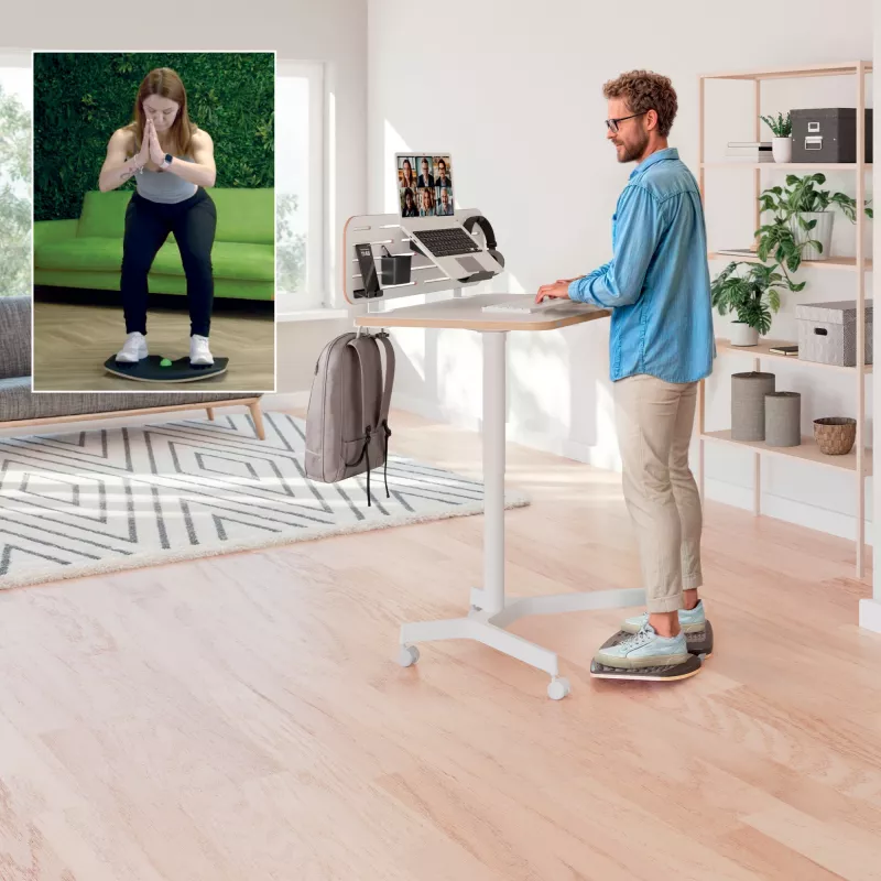 Leitz Balance Board Ergo Active, balance board, gris oscuro, 200 kg, -14 - 14°, 540 mm, 310 mm