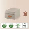 Leitz Puro Caja de almacenamiento con tapa, pequeña, 7L, 100% cartón reciclado, pack de 2