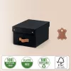Leitz Puro Caja de almacenamiento con tapa, pequeña, 7L, 100% cartón reciclado, pack de 2