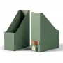 Leitz Archivador de revistas Puro, cartón 100 % reciclado, pack de 2, verde, cartón, 100 mm, 260 mm, 310 mm, 310 g