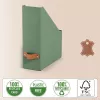 Leitz Archivador de revistas Puro, cartón 100 % reciclado, pack de 2, verde, cartón, 100 mm, 260 mm, 310 mm, 310 g