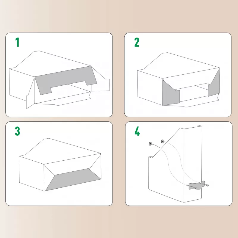 Leitz Archivador de revistas Puro, cartón 100 % reciclado, pack de 2, verde, cartón, 100 mm, 260 mm, 310 mm, 310 g