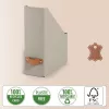 Leitz Archivador de revistas Puro, cartón 100 % reciclado, pack de 2, beige, cartón, 100 mm, 260 mm, 310 mm, 310 g