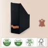Leitz Archivador de revistas Puro, cartón 100 % reciclado, pack de 2, negro, cartón, 100 mm, 260 mm, 310 mm, 310 g