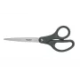 Leitz Tijeras Titanium 180 mm, adultos, corte recto, gris, acero satinado, acero inoxidable, tijeras de oficina, polipropileno