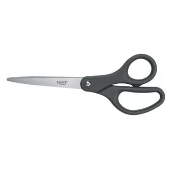 Leitz Tijeras Titanium 205 mm, adultos, corte recto, unidad, gris, acero inoxidable, acero inoxidable, tijeras de oficina