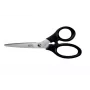 Leitz Tijeras de acero inoxidable 185 mm, adultos, corte recto, unidad, negro, acero inoxidable, acero inoxidable, tijeras de oficina