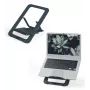 Leitz Soporte para portátil ajustable en altura Ergo Aluminium Ultra-Flat, brazo para portátil y tablet, gris oscuro, aluminio, 25,4 cm (10