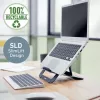 Leitz Soporte para portátil ajustable en altura Ergo Aluminium Ultra-Flat, brazo para portátil y tablet, gris oscuro, aluminio, 25,4 cm (10 inch), 43,2 cm (17 inch), 25,4 cm (10 inch)