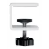 Leitz Organizador de escritorio con panel perforado Ergo Small, 42x25 cm, MDF, plástico reciclado, caucho, blanco, montaje con abrazadera, Letter, papel, imagen, 450 x 61 x 330 mm, 450 mm