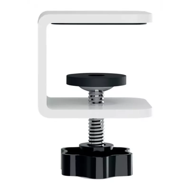 Leitz Organizador de escritorio con panel perforado Ergo Small, 42x25 cm, MDF, plástico reciclado, caucho, blanco, montaje con abrazadera, Letter, papel, imagen, 450 x 61 x 330 mm, 450 mm