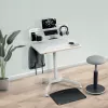 Leitz Organizador de escritorio con panel perforado Ergo Small, 42x25 cm, MDF, plástico reciclado, caucho, blanco, montaje con abrazadera, Letter, papel, imagen, 450 x 61 x 330 mm, 450 mm