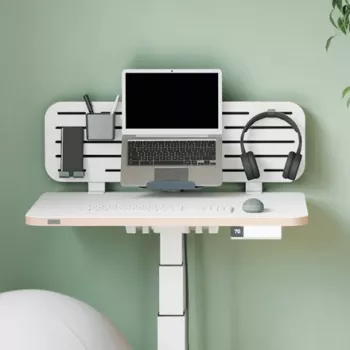 Leitz Organizador de escritorio con panel perforado Ergo con soporte para portátil, 80x25 cm