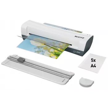 Leitz iLAM Home Set plastificadora 4 en 1 A4, 24 cm, plastificadora en caliente, 300 mm/min, 0,4 mm, A4, 100 µm