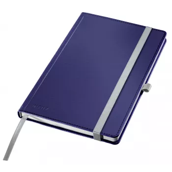Leitz Style cuaderno A5 rayado con tapa dura, monocromático, azul, A5, 80 hojas, 100 g/m², papel rayado