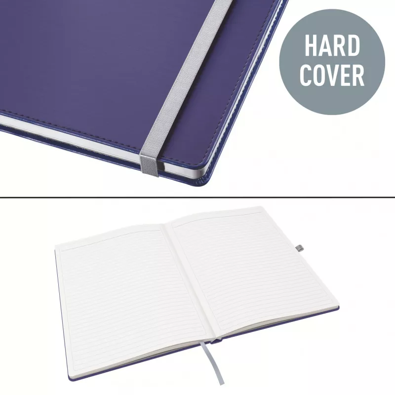 Leitz Style cuaderno A5 rayado con tapa dura, monocromático, azul, A5, 80 hojas, 100 g/m², papel rayado