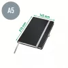Leitz Style cuaderno A5 cuadriculado con tapa dura, monocromático, negro, A5, 80 hojas, 100 g/m², papel cuadriculado