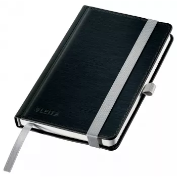 Leitz Style cuaderno A6 cuadriculado con tapa dura, monocromático, negro, A6, 80 hojas, 100 g/m², papel cuadriculado