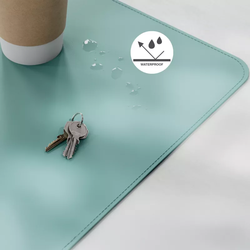 Leitz alfombrilla de escritorio grande, color menta, policloruro de vinilo (PVC), 400 mm, 800 mm, 2 mm, 350 g