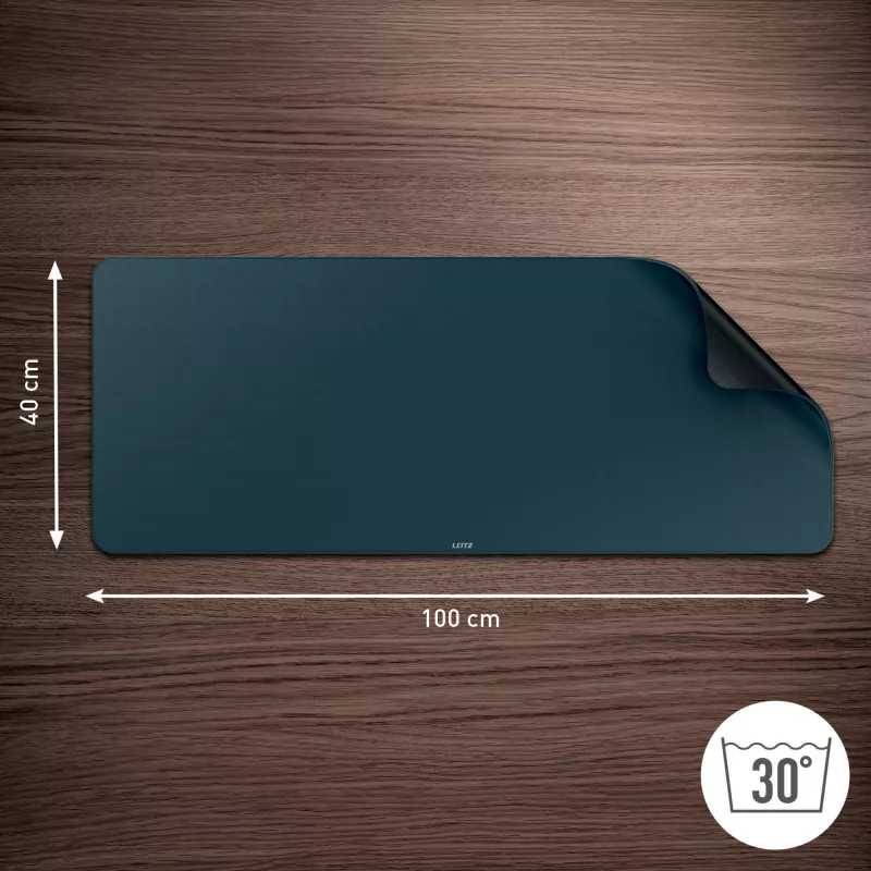 Leitz alfombrilla gaming extragrande, gris oscuro, polipropileno (PP), 400 mm, 1000 mm, 3 mm, 800 g