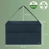 Leitz Fabric bolsa de trabajo Hot Desking con tapa, bolsa de almacenamiento, gris, rectangular, tela, monocromático, unisex