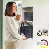 Leitz Fabric bolsa de trabajo compacta Hot Desking con tapa, bolsa de almacenamiento, gris, rectangular, tela, monocromático, adulto