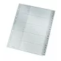 Leitz 12600000 índice de pestañas alfabético de cartón gris