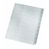 Leitz 12800000 índice de pestañas numérico de cartón gris