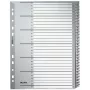Leitz 12810000 índice de pestañas numérico de cartón gris