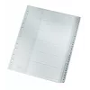 Leitz 12810000 índice de pestañas numérico de cartón gris