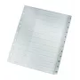Leitz 12820000 índice de pestañas numérico de cartón gris