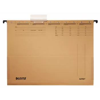 Leitz ALPHA carpeta colgante cartón, metal A4 marrón