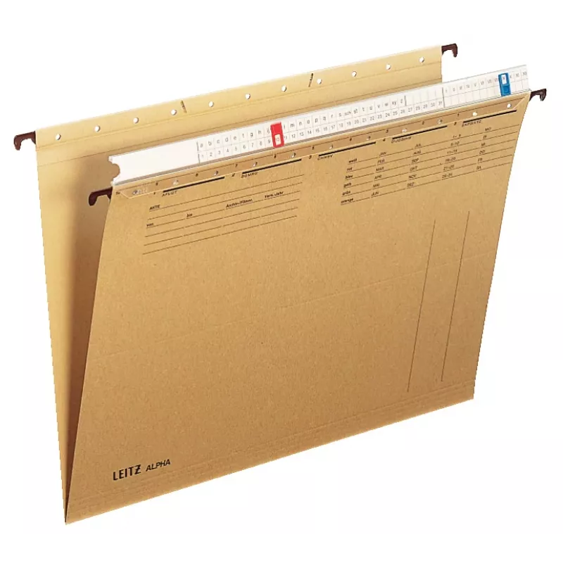 Leitz Alpha carpeta colgante cartón A4 marrón