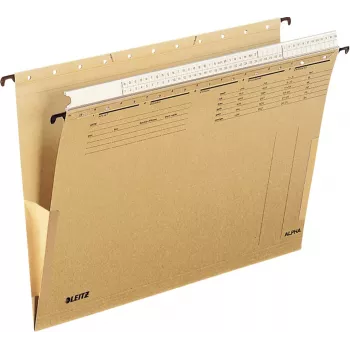 Leitz Alpha carpeta colgante cartón A4 marrón