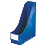 LEITZ Soporte de archivos vertical extragrande, A4, poliestireno, azul, capacidad 92 mm (2425-00-35)