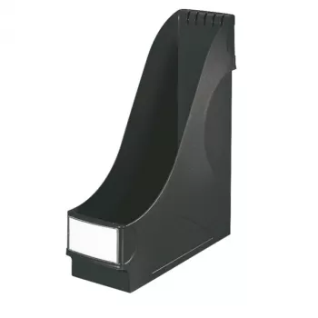 LEITZ Soporte de archivos vertical extragrande, A4, poliestireno, negro, capacidad 92 mm (2425-00-95)
