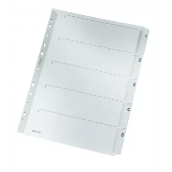 Leitz 43230000 Índice de cartón numérico cartón, plástico gris