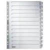 Leitz 43250000 Índice de pestañas numérico cartón gris