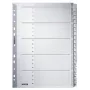 Leitz 43260000 Índice de pestañas numérico cartón gris