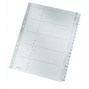 Leitz 43280000 Índice de pestañas alfabético cartón gris